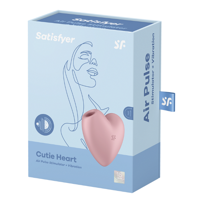 Satisfyer 2 En 1 Succionador De Clítoris Mas Vibración Cutie Heart Rosado